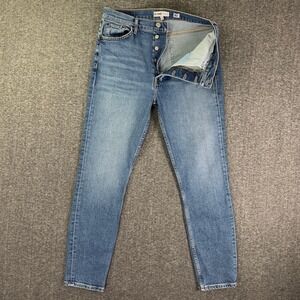 Re/done Jeans Womens 30x28 Blue Mid 70's Pants Stretch